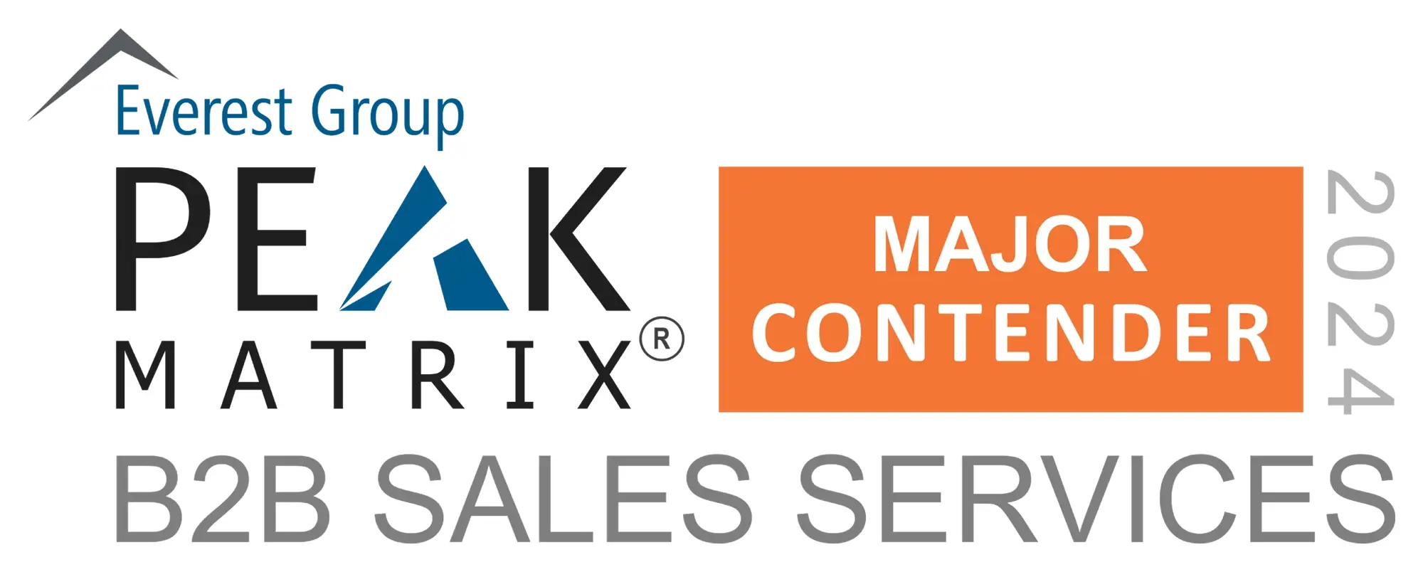 Major Contender on Everest Group’s B2B Sales Services PEAK Matrix® Assessment 2024
